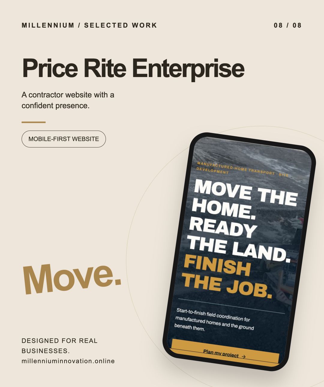 Price Rite Enterprise mobile website preview